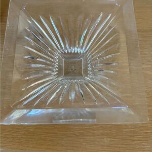 Elegant Clear Glass crystal  Square Bowl